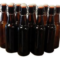 Amber flip top 500ml bottles 12x (Grolsch)