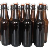 Amber flip top 750ml bottles 12x (Grolsch)