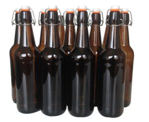 Amber flip top 750ml bottles 12x (Grolsch)