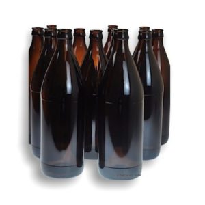 Amber Crown top bottles 750ml 12x