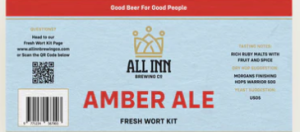 All In Brewing AMBER ALE Fresh Wort Kit (WINTER RANGE)