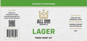 All In Brewing LAGER Fresh Wort Kit