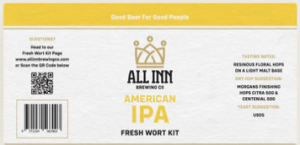 All In Brewing AMERICAN IPA Fresh Wort Kit