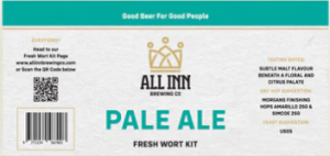 All In Brewing PALE ALE Fresh Wort Kit