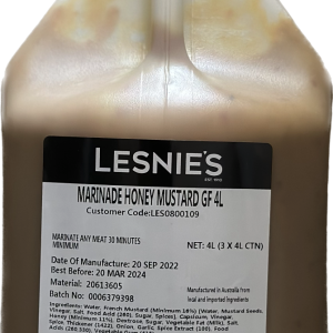LESNIE'S MARINADE HONEY MUSTARD 4L