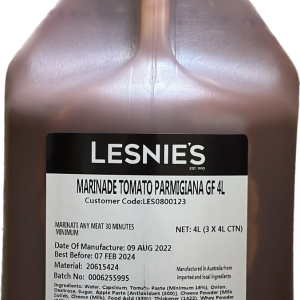 LESNIE'S MARINADE TOMATO PARMIGIANA 4L