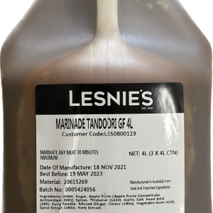 LESNIE'S MARINADE TANDOORI  4L