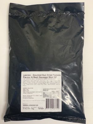 Lesnies Sausage Meal SUNDRIED TOMATO AND BASIL Gluten Free 1kg