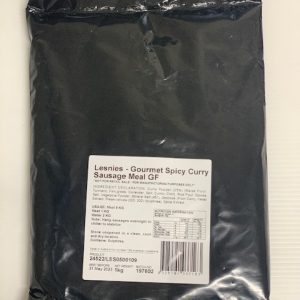 Lesnies Sausage Meal SPICY CURRY Gluten Free 1kg