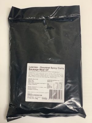 Lesnies Sausage Meal SPICY CURRY Gluten Free 1kg
