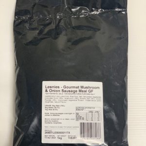 Lesnies Sausage Meal MUSHROOM AND ONION Gluten Free 1kg