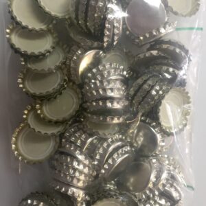 CROWN TOP CAPS SILVER 100 PACK