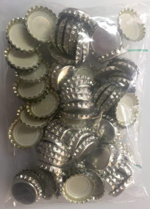 CROWN TOP CAPS SILVER 100 PACK