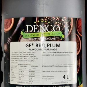 DENCO 4L BBQ PLUM FLAVOURED MARINADE