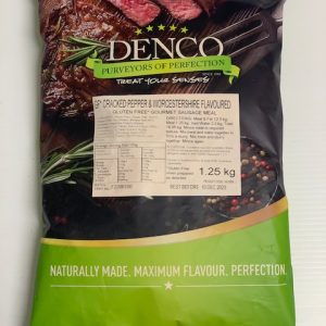 DENCO SAUSAGE MEAL cracked pepper and worcestershire (GF) (1.25Kg)