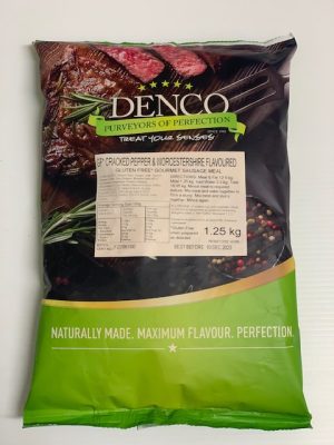 DENCO SAUSAGE MEAL cracked pepper and worcestershire (GF) (1.25Kg)