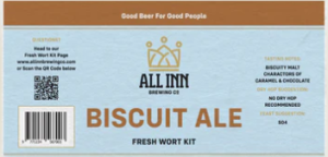 All In Brewing BISCUIT ALE Fresh Wort Kit (WINTER RANGE)