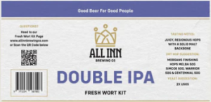 All In Brewing DOUBLE IPA Fresh Wort Kit