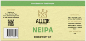 All In Brewing NEIPA Fresh Wort Kit ( SUMMER RANGE )