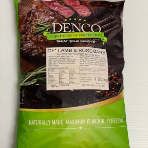 DENCO SAUSAGE MEAL Lamb and rosemary (GF) (1.25Kg)