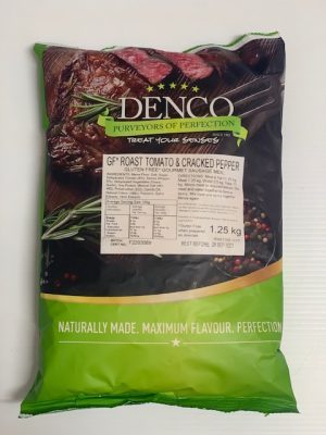 DENCO SAUSAGE MEAL Roast tomato and cracked black pepper (GF) (1.25Kg)