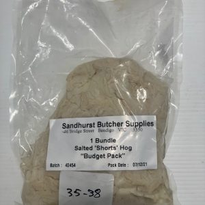 Natural SHORTS HOG 35/38 BUDGET PACK Sausage Casings/skins 15KG Fill