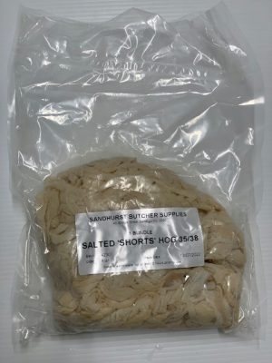 Natural SHORTS HOG 35/38 Sausage Casings/skins 55KG Fill