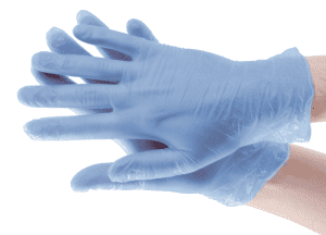 DISPOSABLE VINYL GLOVES LARGE X100