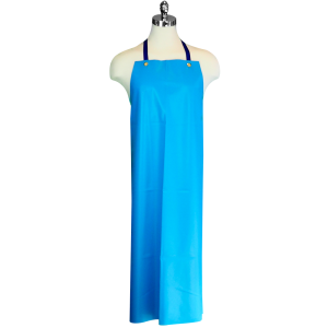 BUTCHERS APRON PVC BIB BRASS EYELET WITH CLOTH TIES LARGE