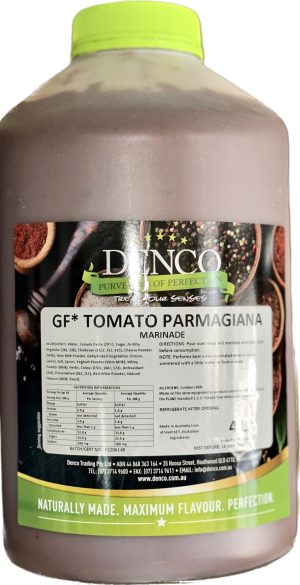 DENCO 4L GF** TOMATO PARMAGIANA MARINADE
