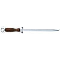 Kitchen Sharpening Steel,27cm,Round,Middle Fine Cut,Redwood
