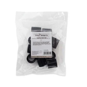 Still Spirits Threaded Plastic Spirit Caps, Black x 10