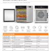 Benchfoods 10CUDG - 1 Zone 10 Tray Domestic Dehydrator