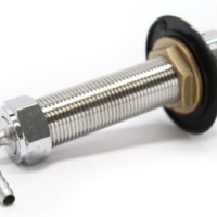 Stainless Long Shank 100mm (w Nut, Tail, Collar)